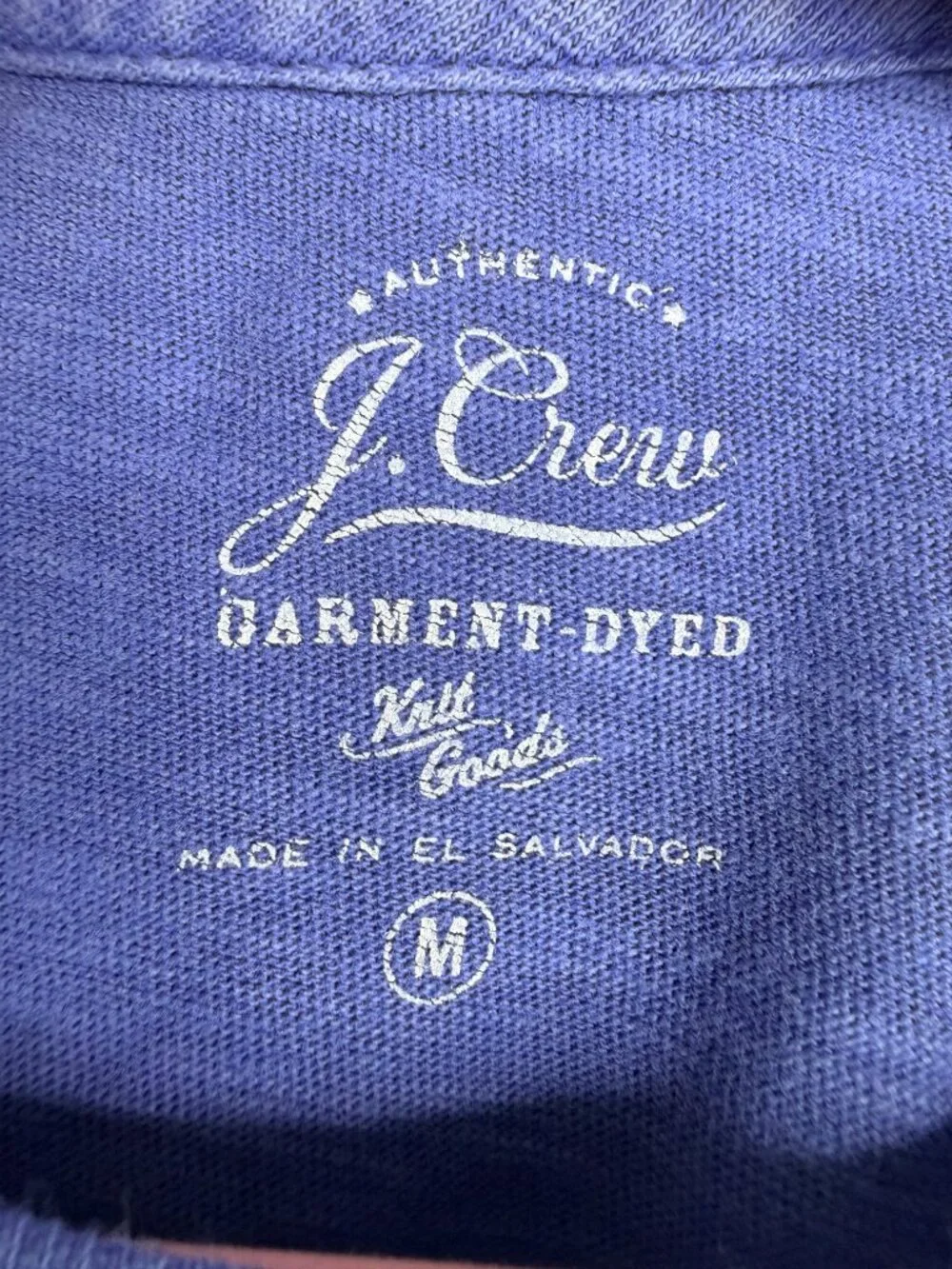 2/$30 J. Crew Garment-dyed slub cotton crewneck T-shirt Cobalt Medium #A2917